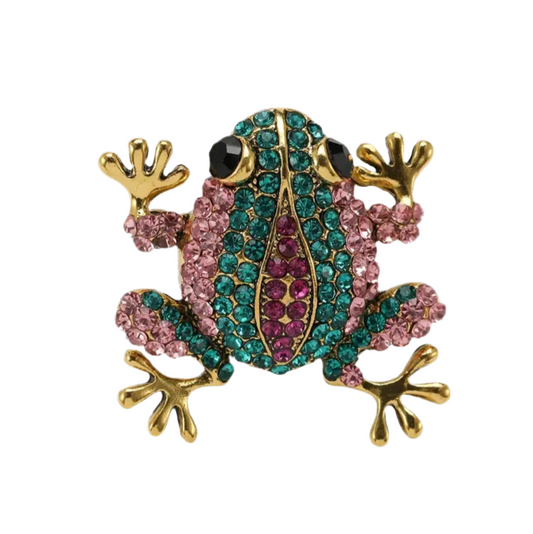 Prendedor ranita bi color