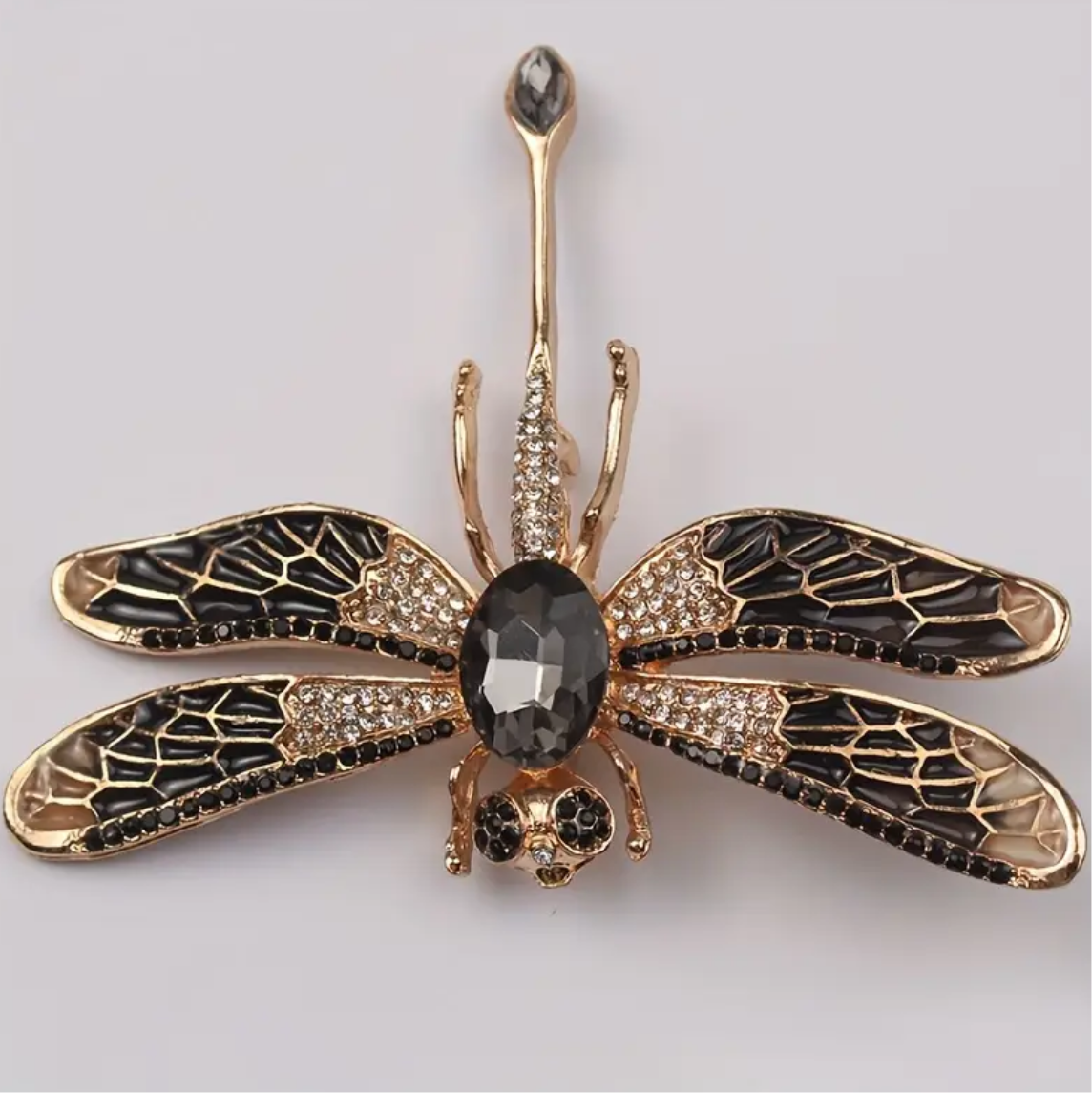 Prendedor Libélula Black XL