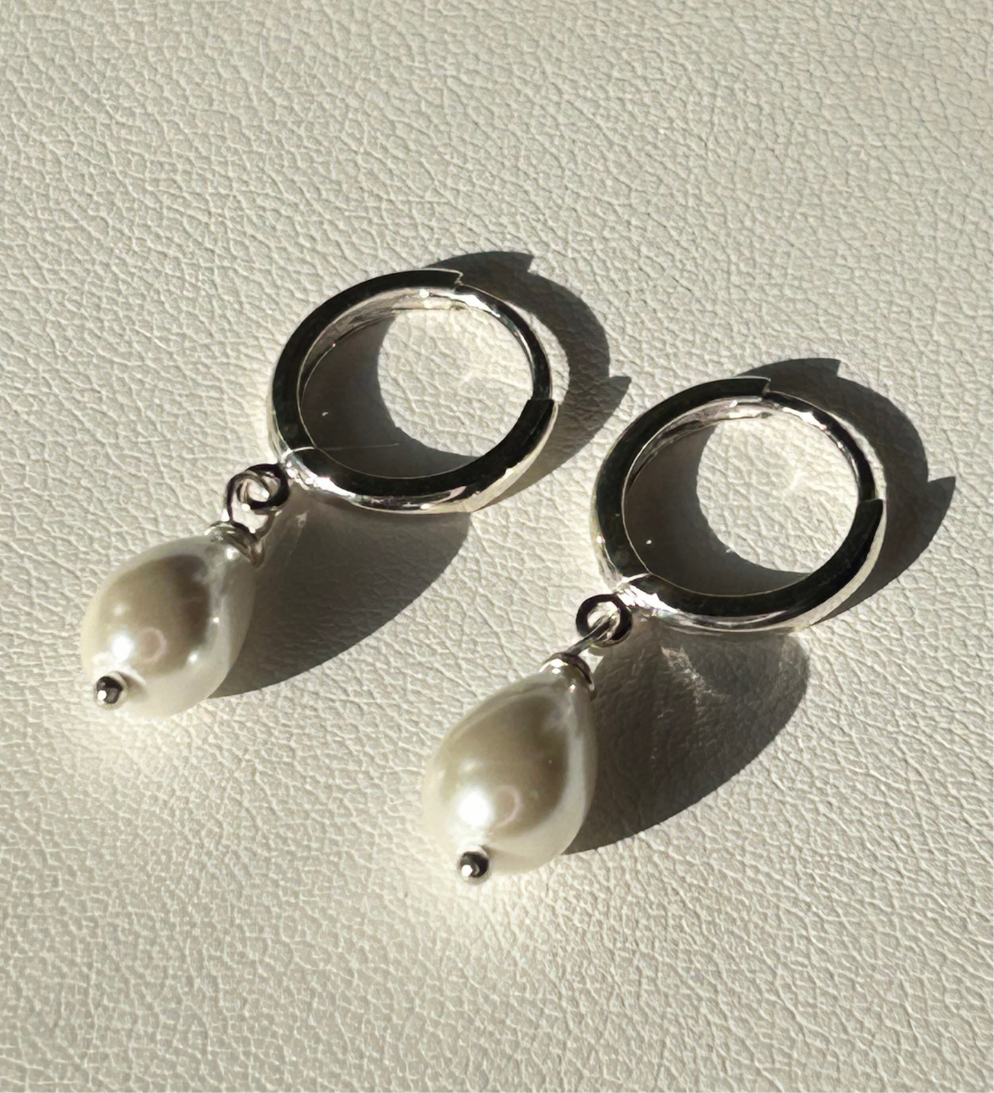 Aros perlita colgante