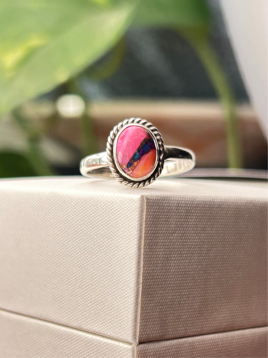 Anillo Turquesa Rosa