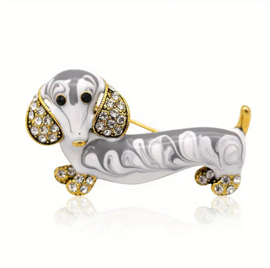 Prendedor salchicha nácar