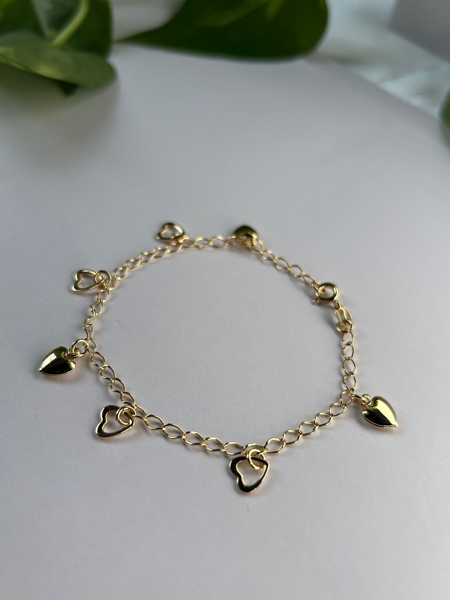 Pulsera corazón combinado