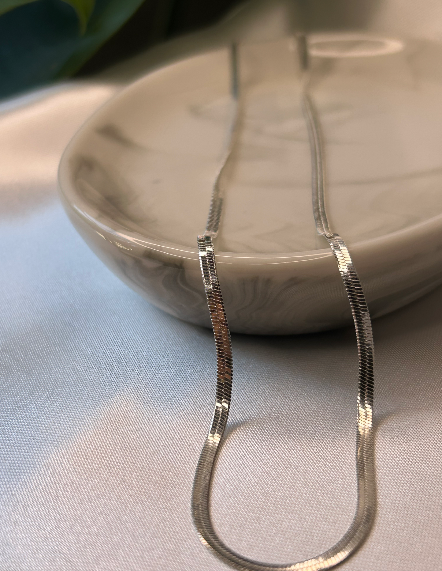 Cadena serpiente fina