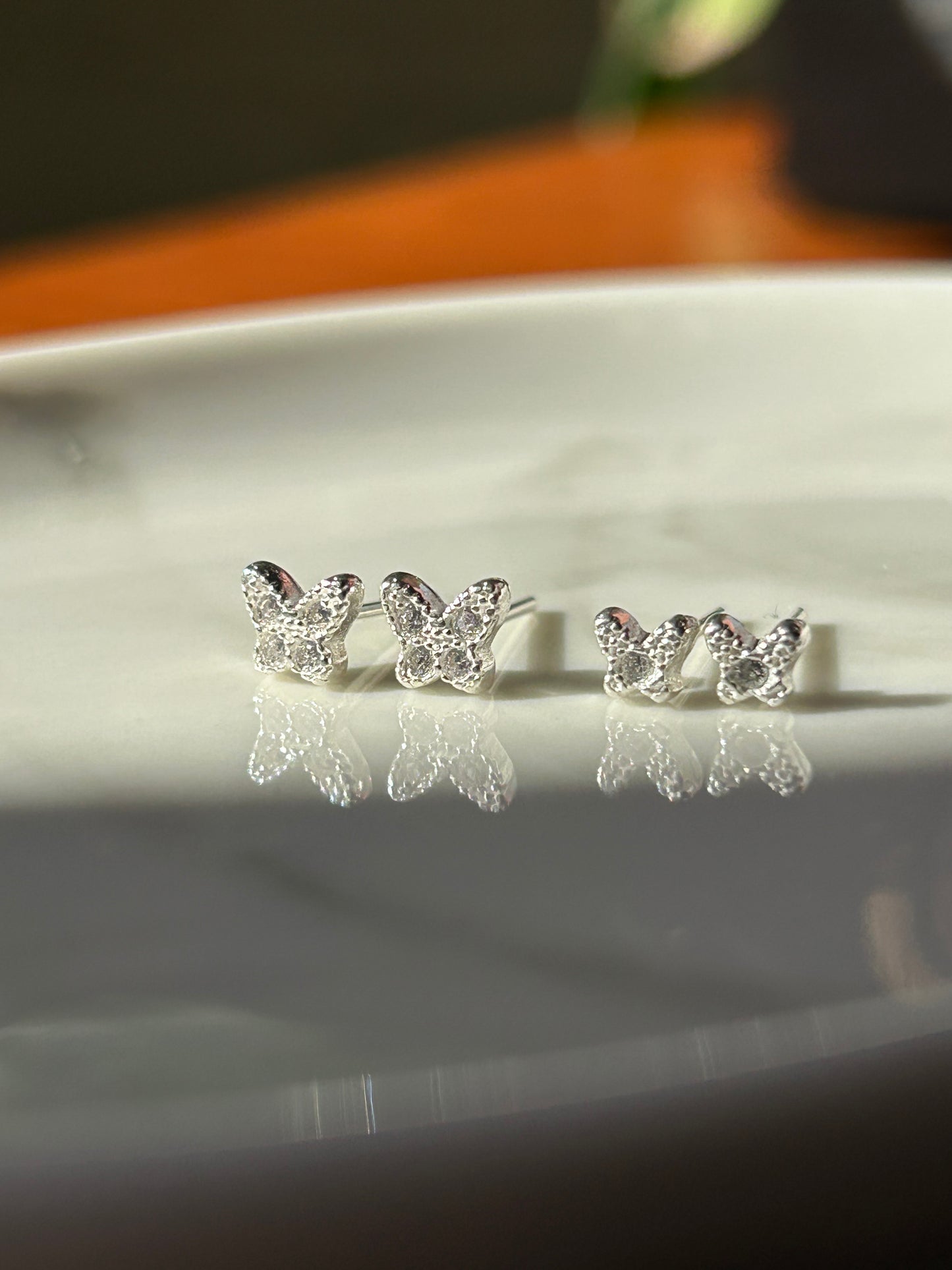 Caravanas mini mariposas