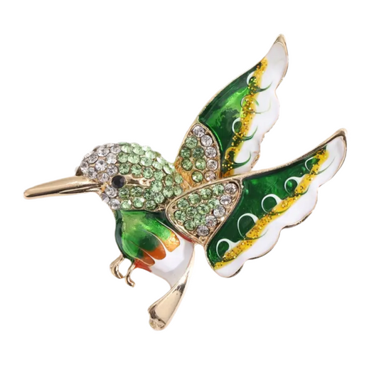 Prendedor Colibrí green