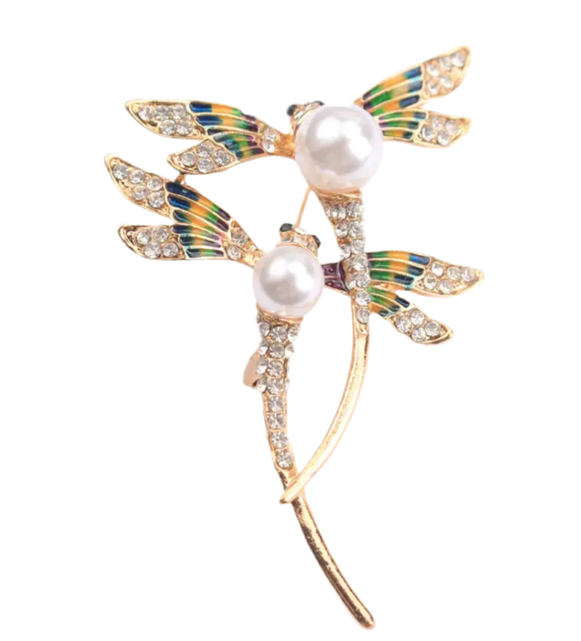 Prendedor libélula doble