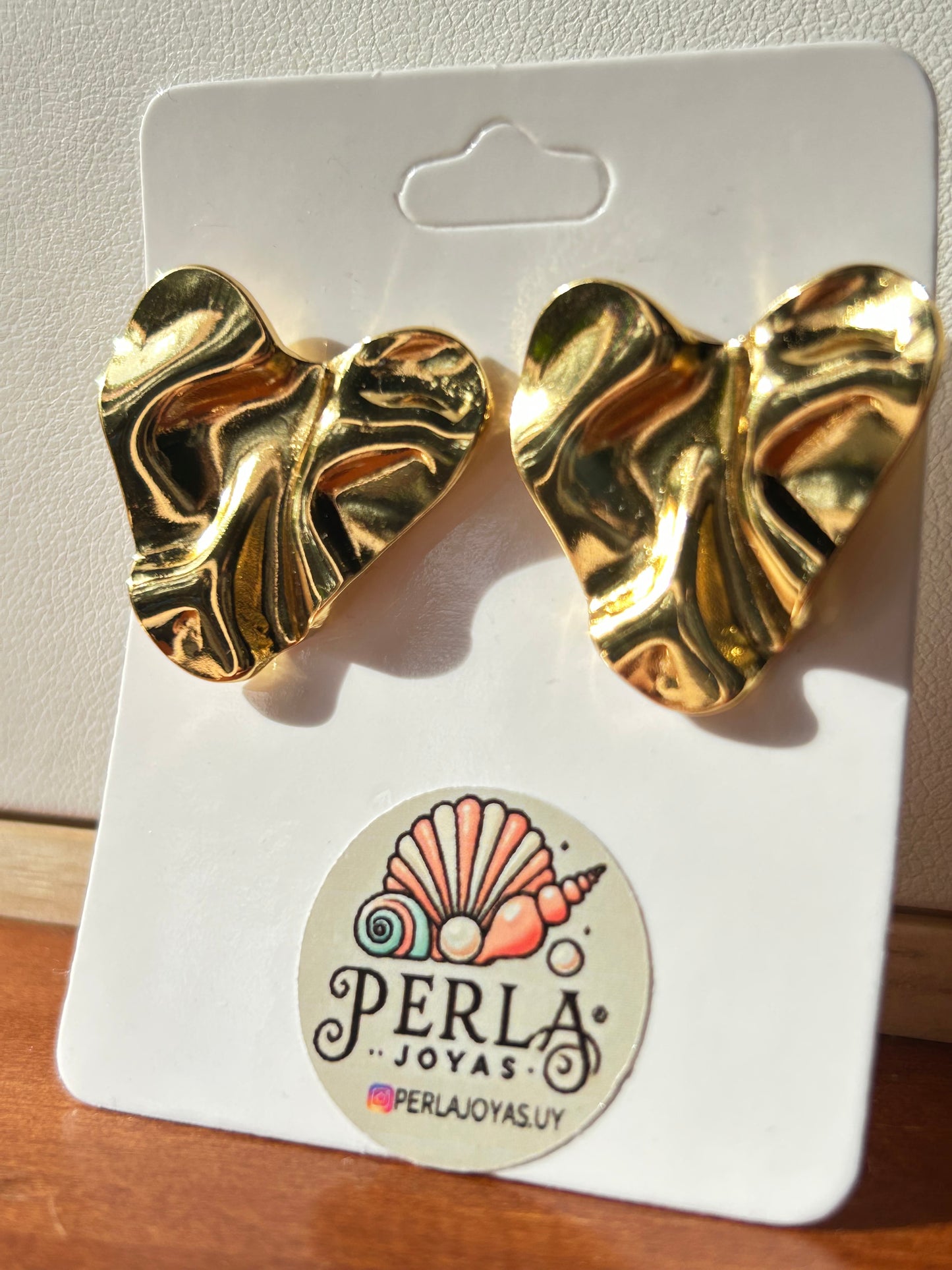 Caravanas Corazón Oro