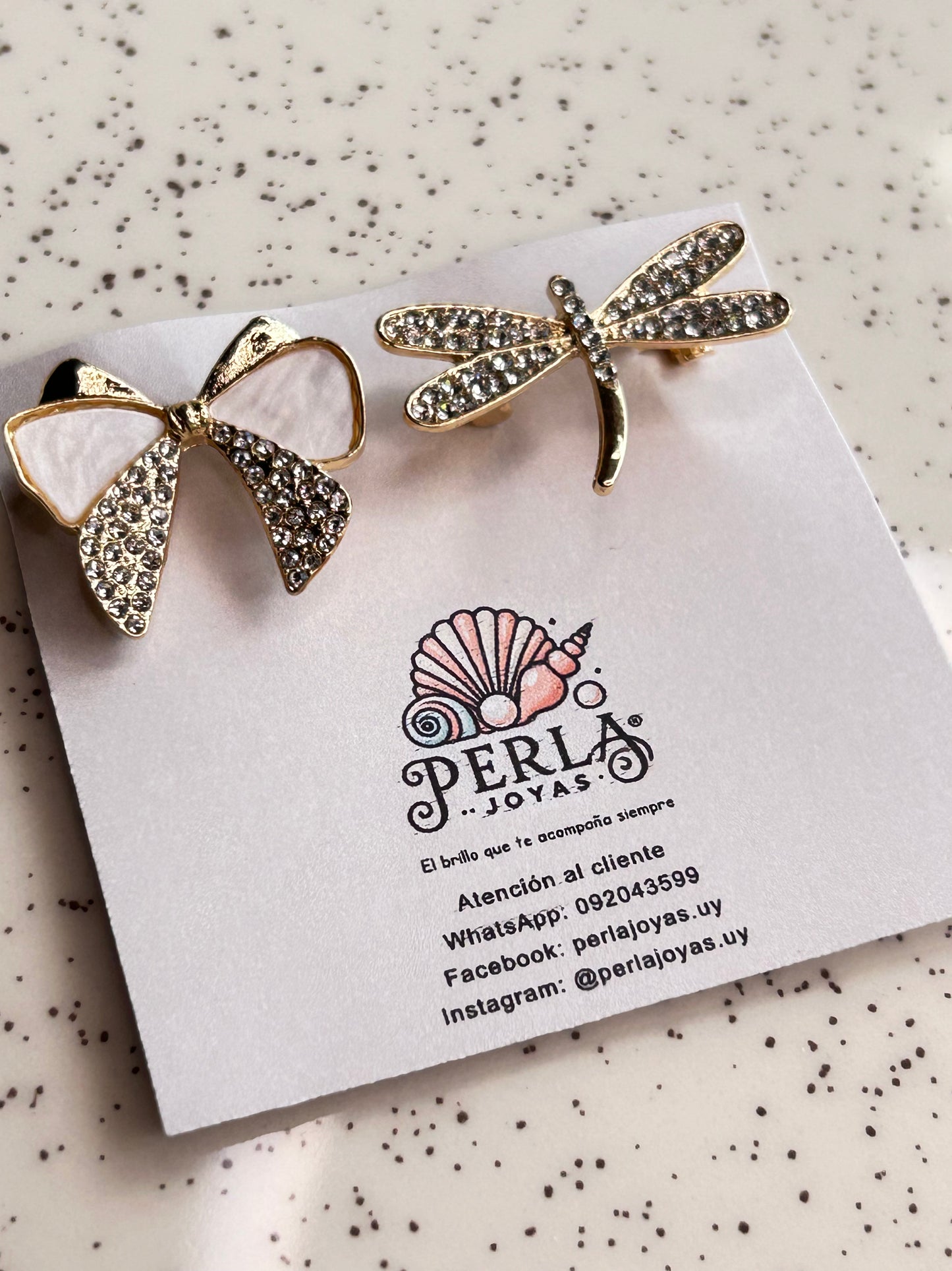 Prendedores dúo libélula