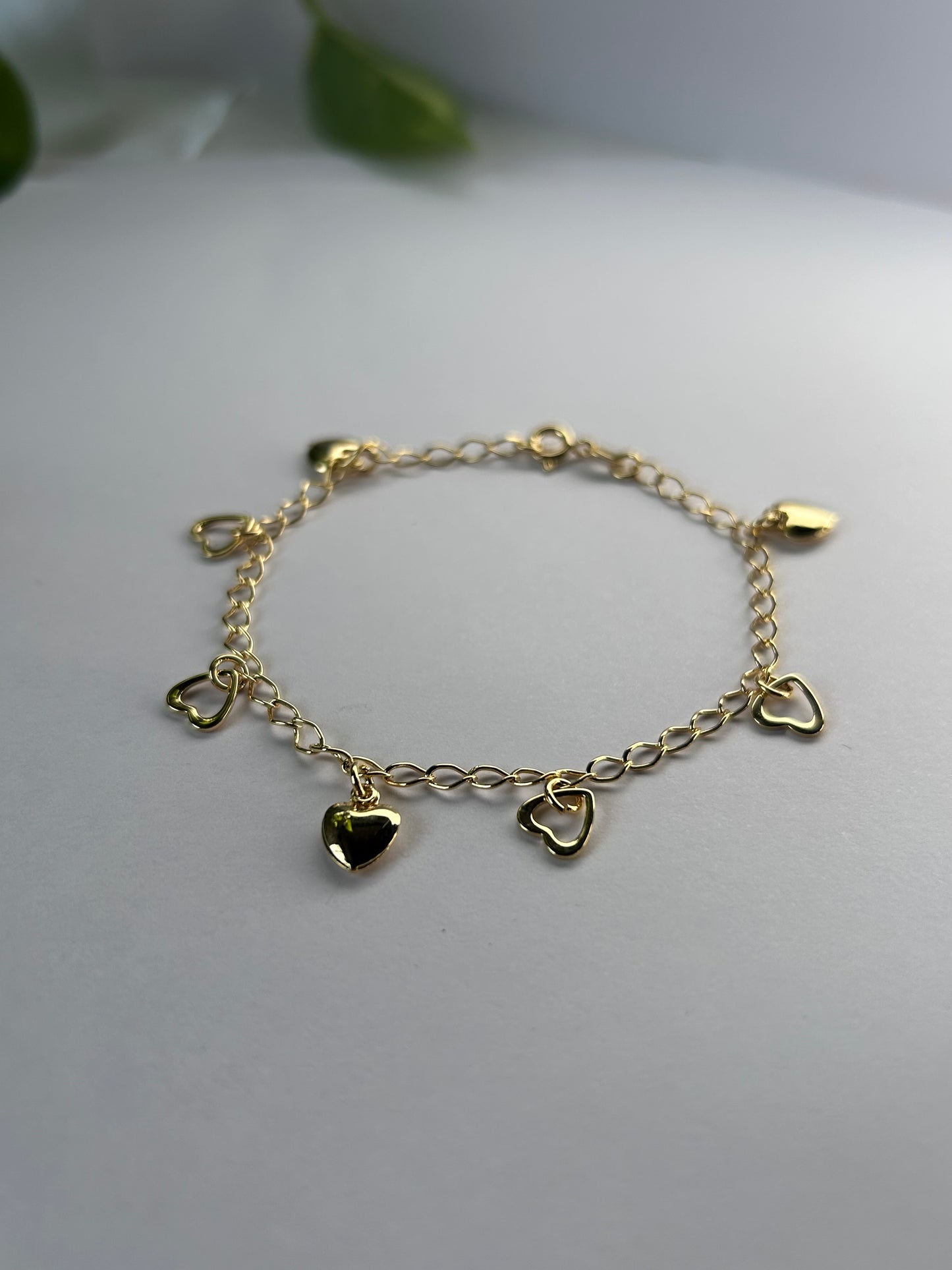 Pulsera corazón combinado
