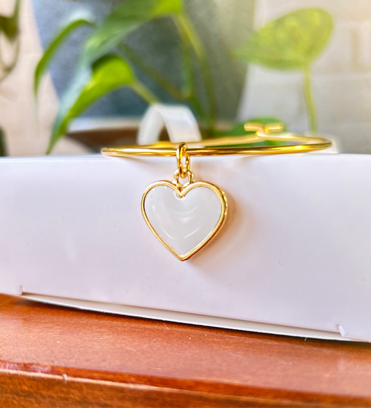 Esclava dorada corazón Blanco