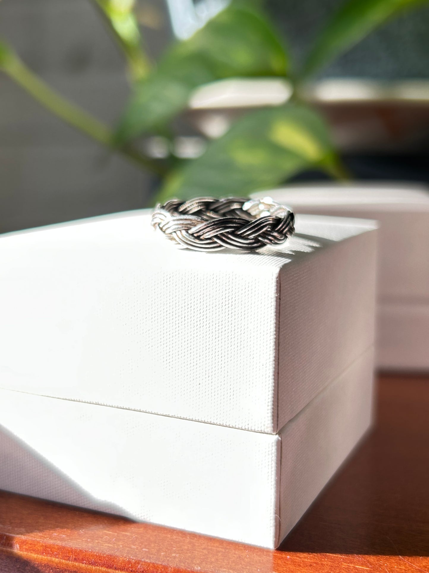 Anillo trenzado Bali infinito