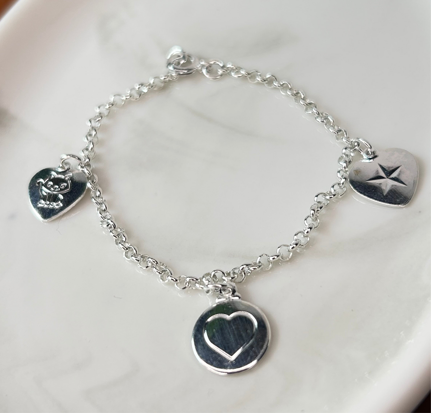 Pulsera infantil 3 dijes