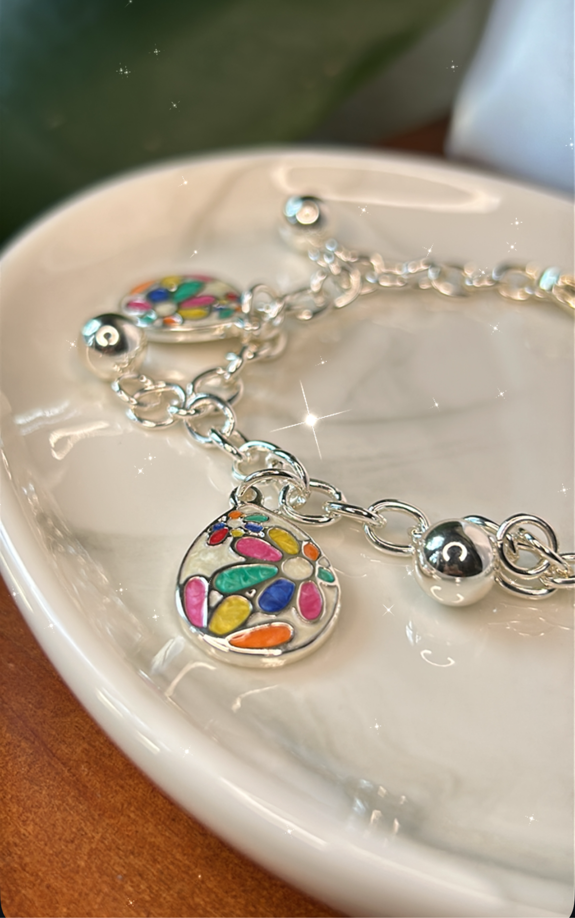 Pulsera gotas colores