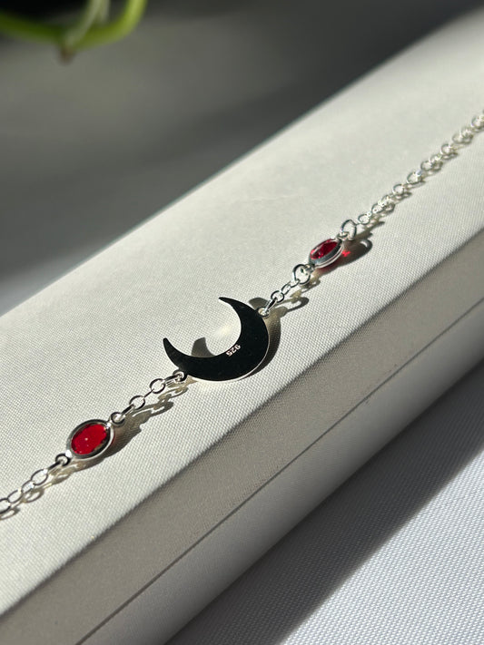 Pulsera luna 2 circonias