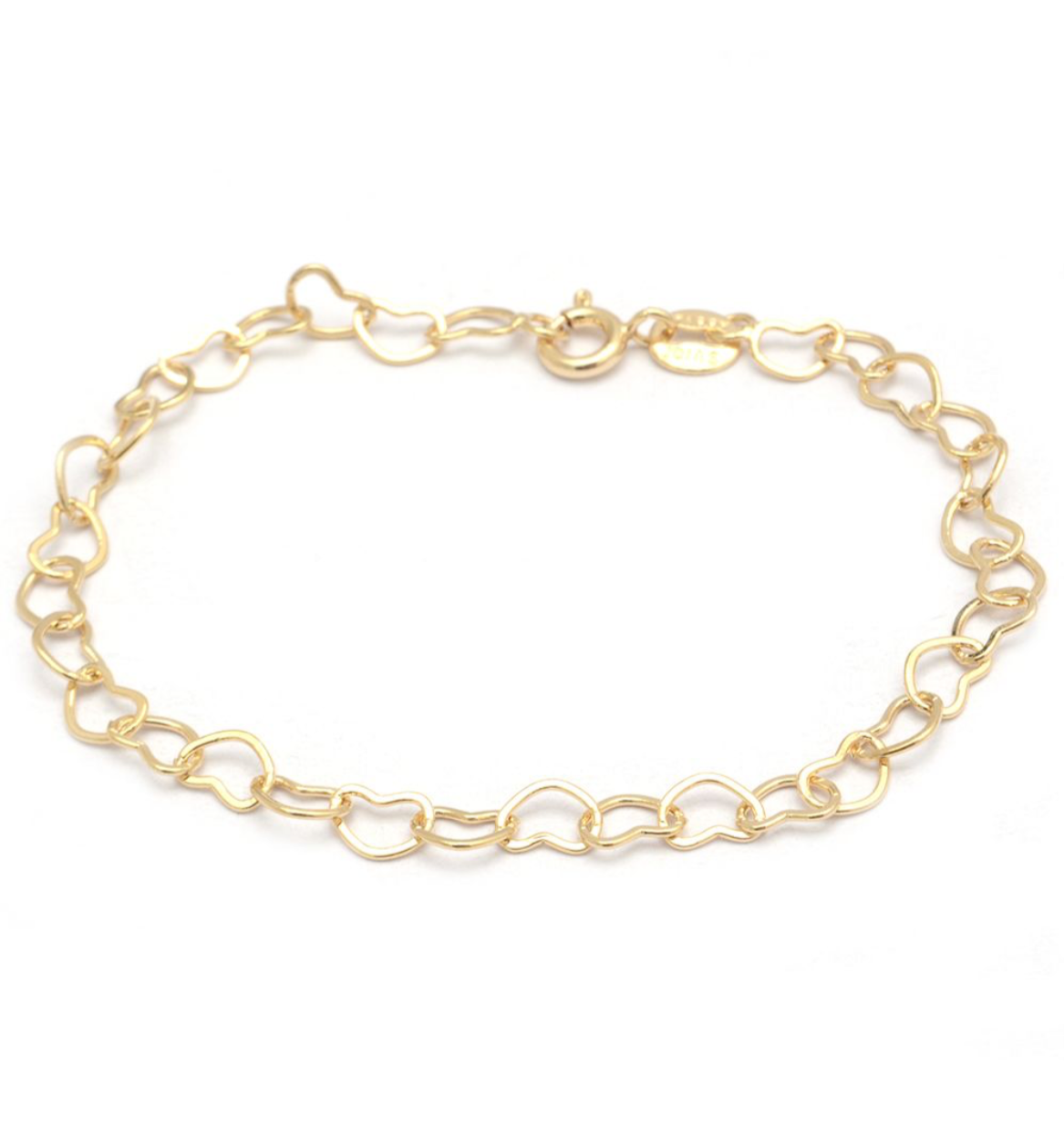 Pulsera corazones calados