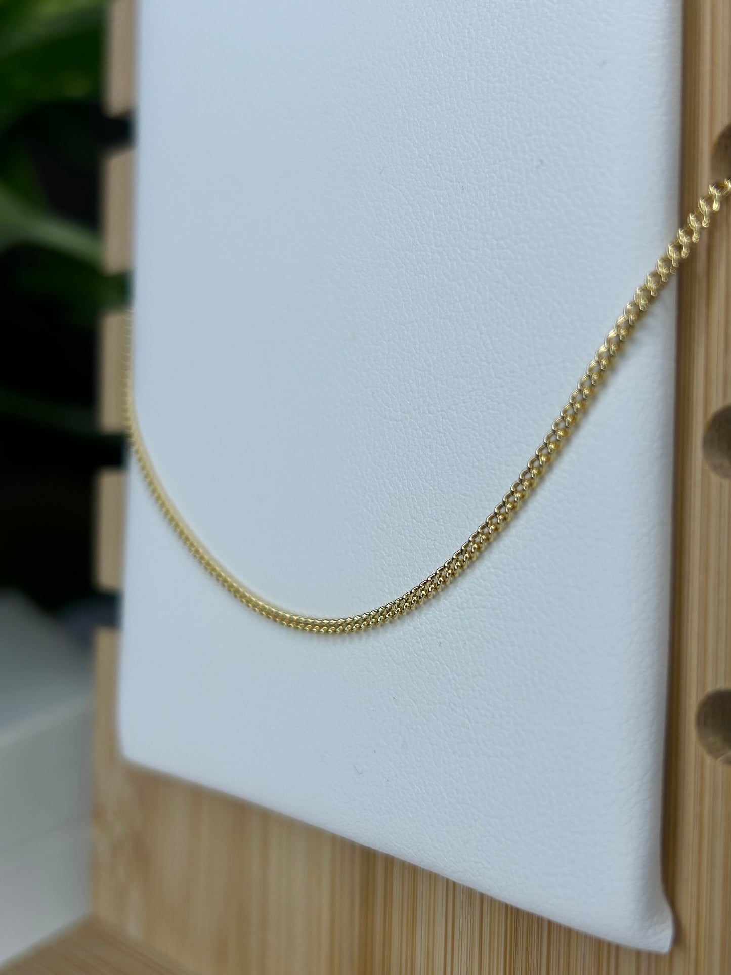 Cadena cordón dorada