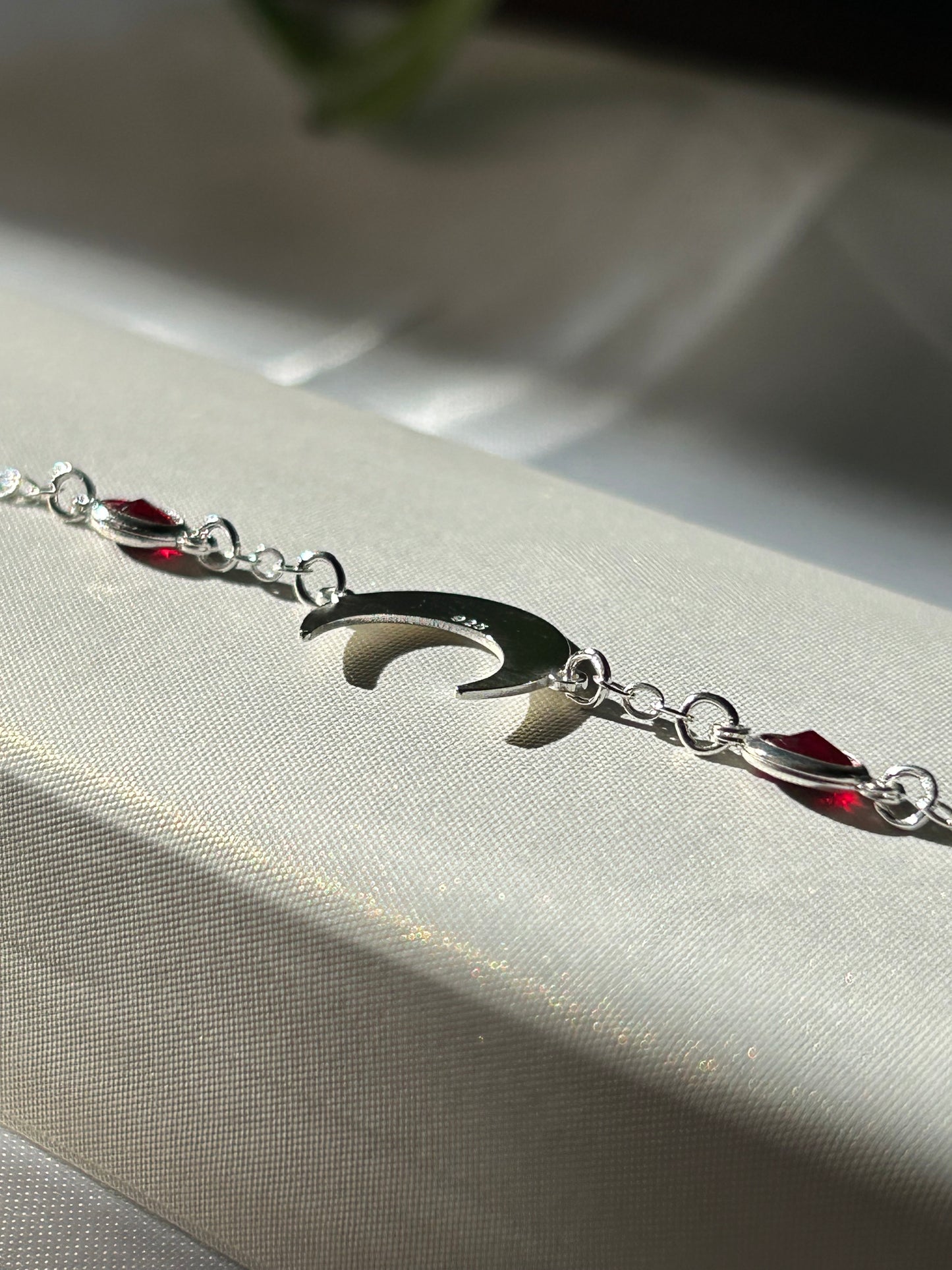 Pulsera luna 2 circonias