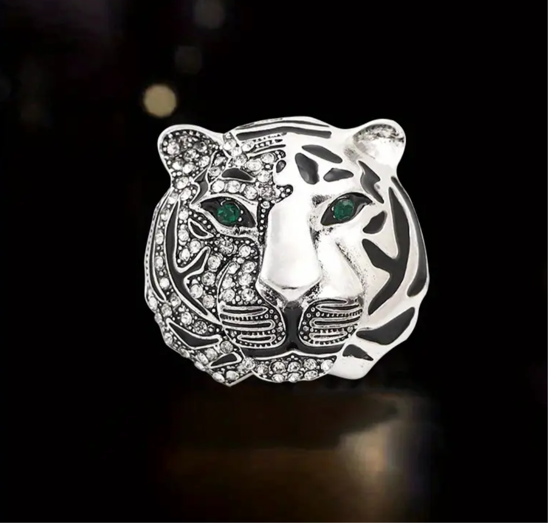 Prendedor Tigre Silver