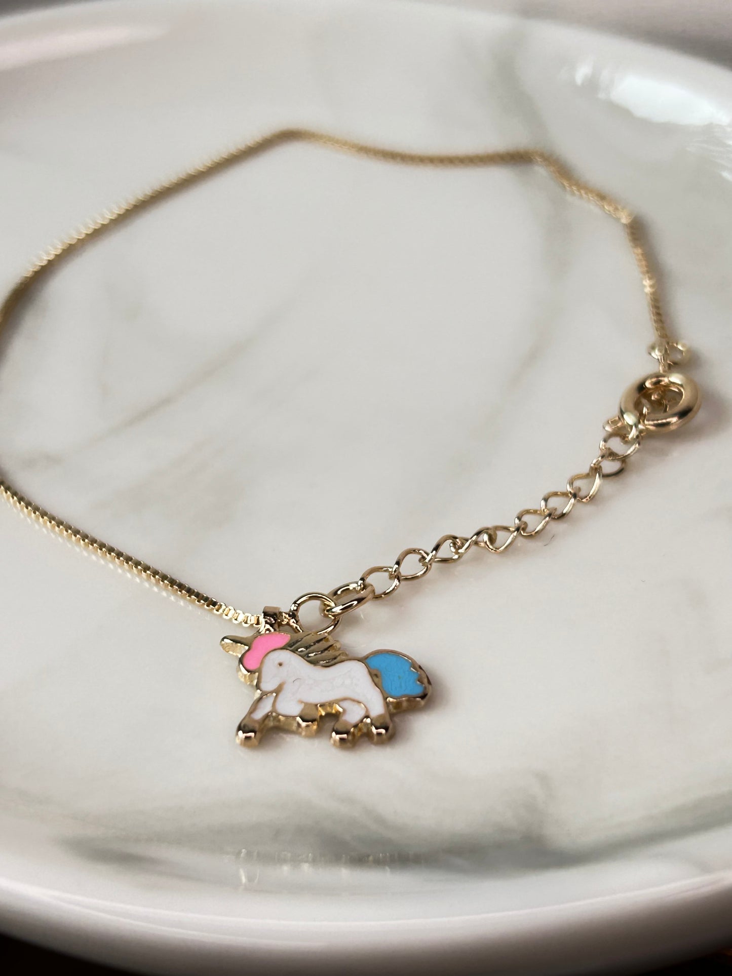 Pulsera infantil unicornio