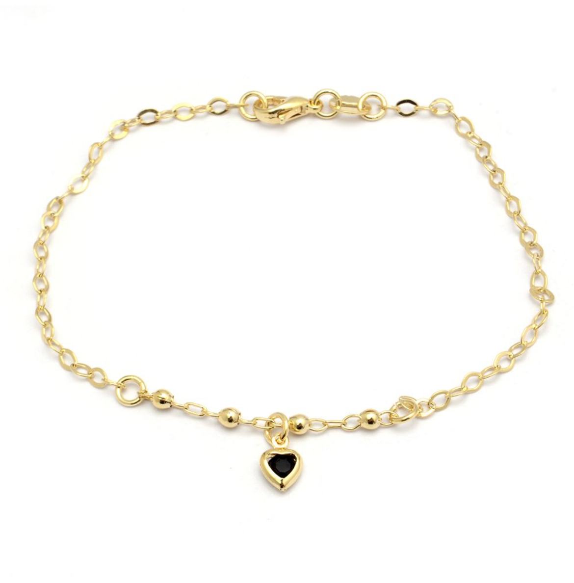 Pulsera corazón negro