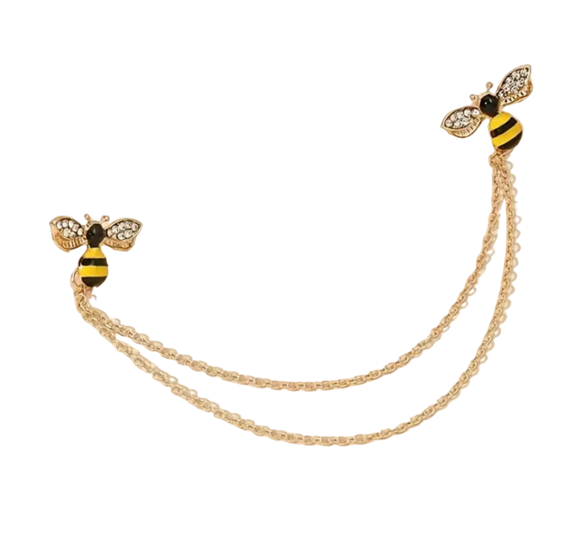 Prendedor Abejitas y cadena