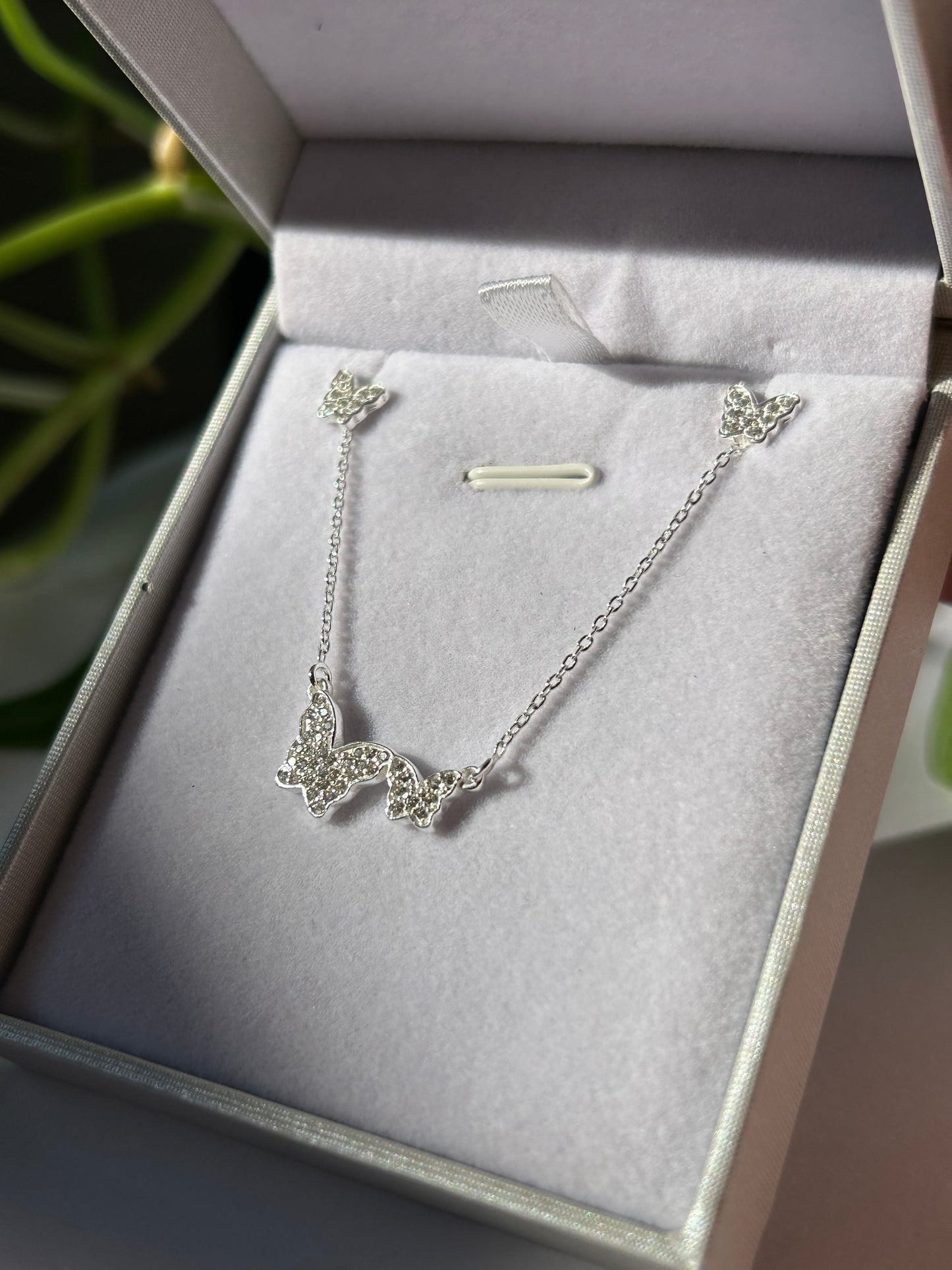 Conjunto mariposas Plata
