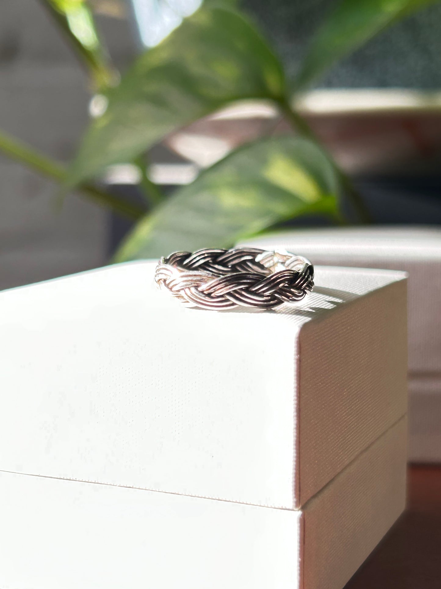 Anillo trenzado Bali infinito