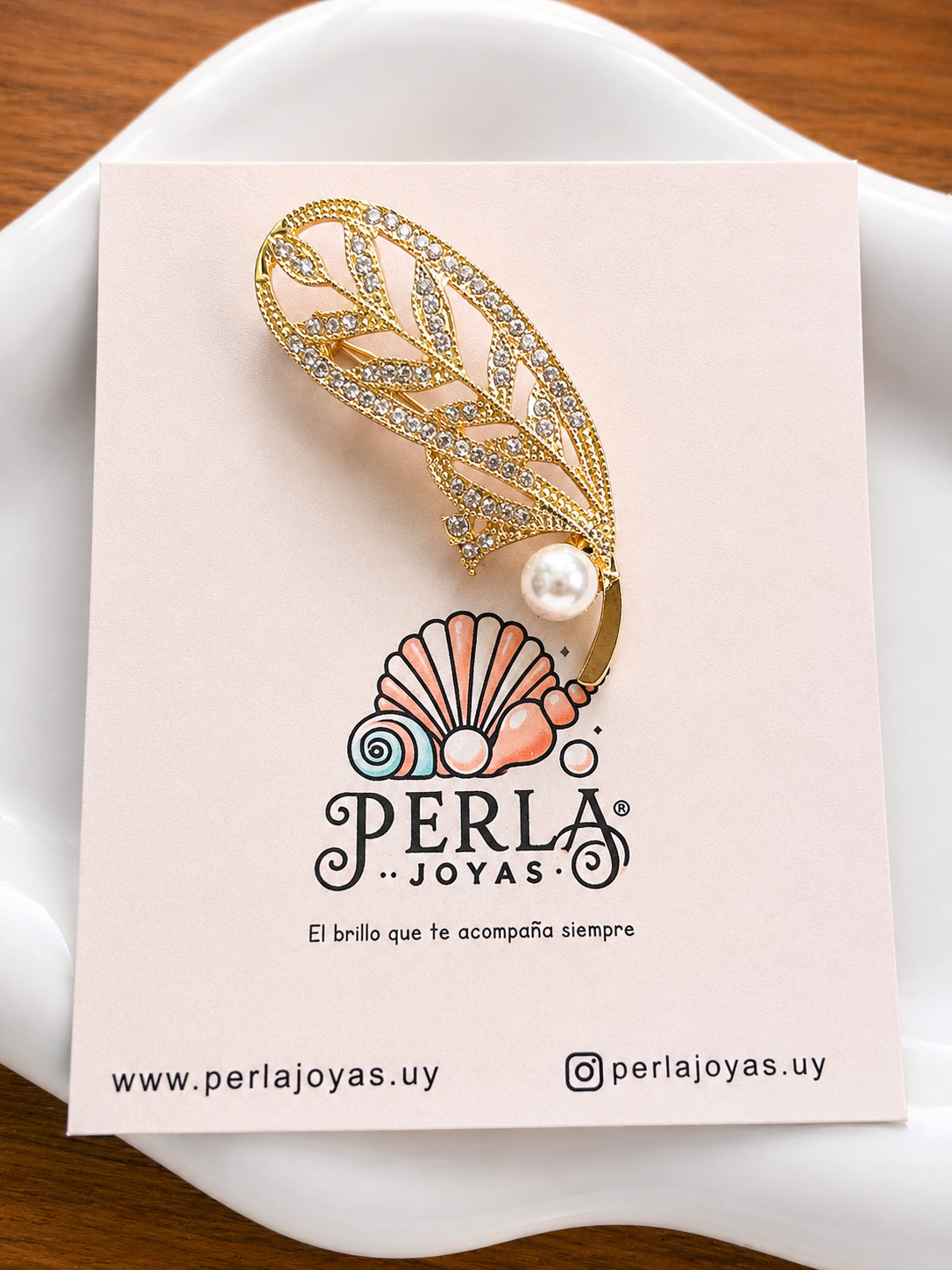 Prendedor Pluma de Luz