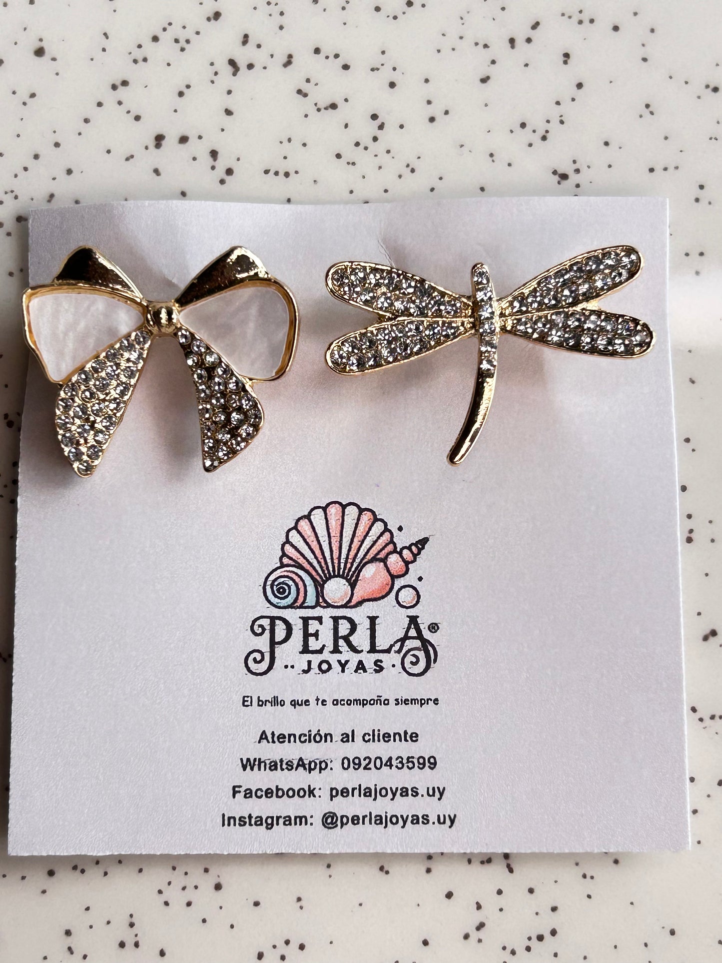 Prendedores dúo libélula