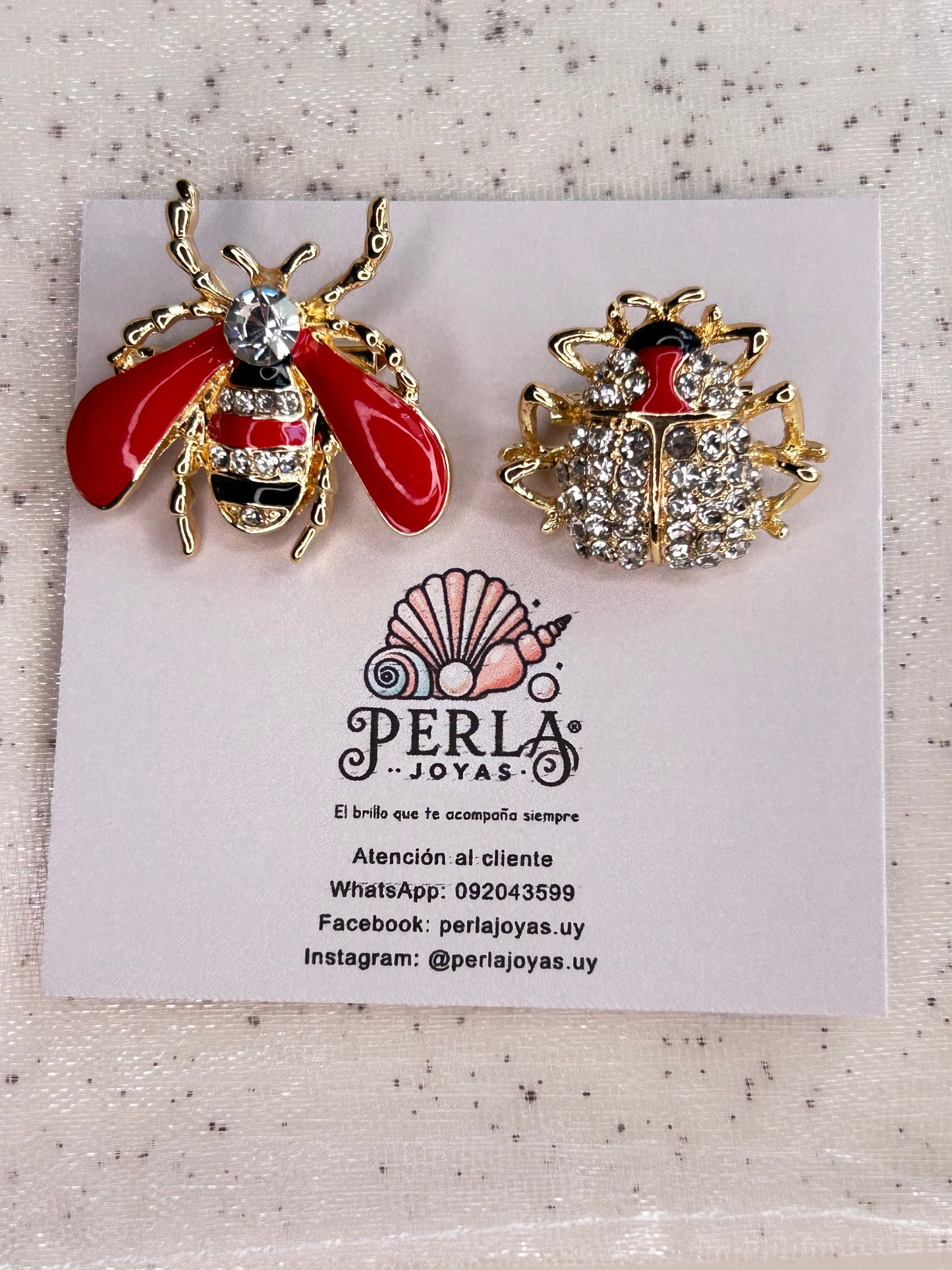 Prendedores Dúo Brillo