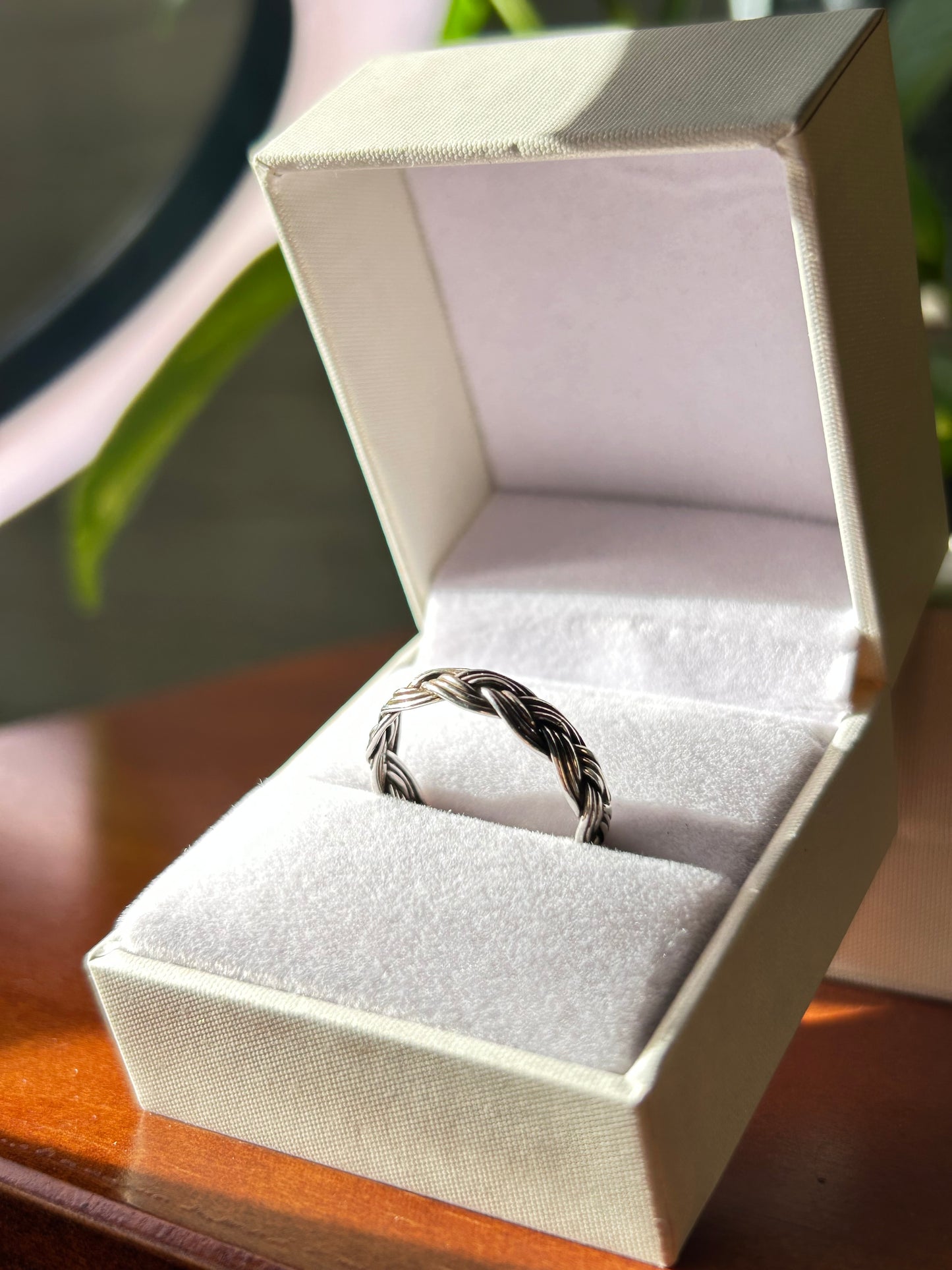 Anillo trenzado Bali infinito