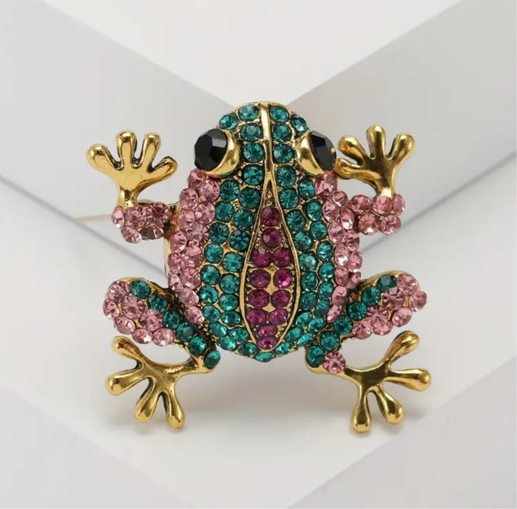 Prendedor ranita bi color