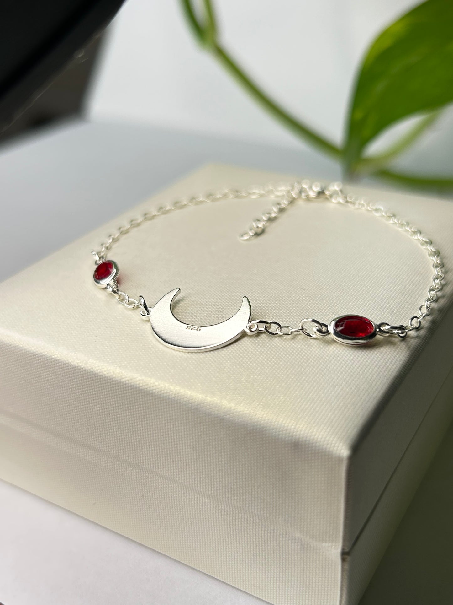 Pulsera luna 2 circonias