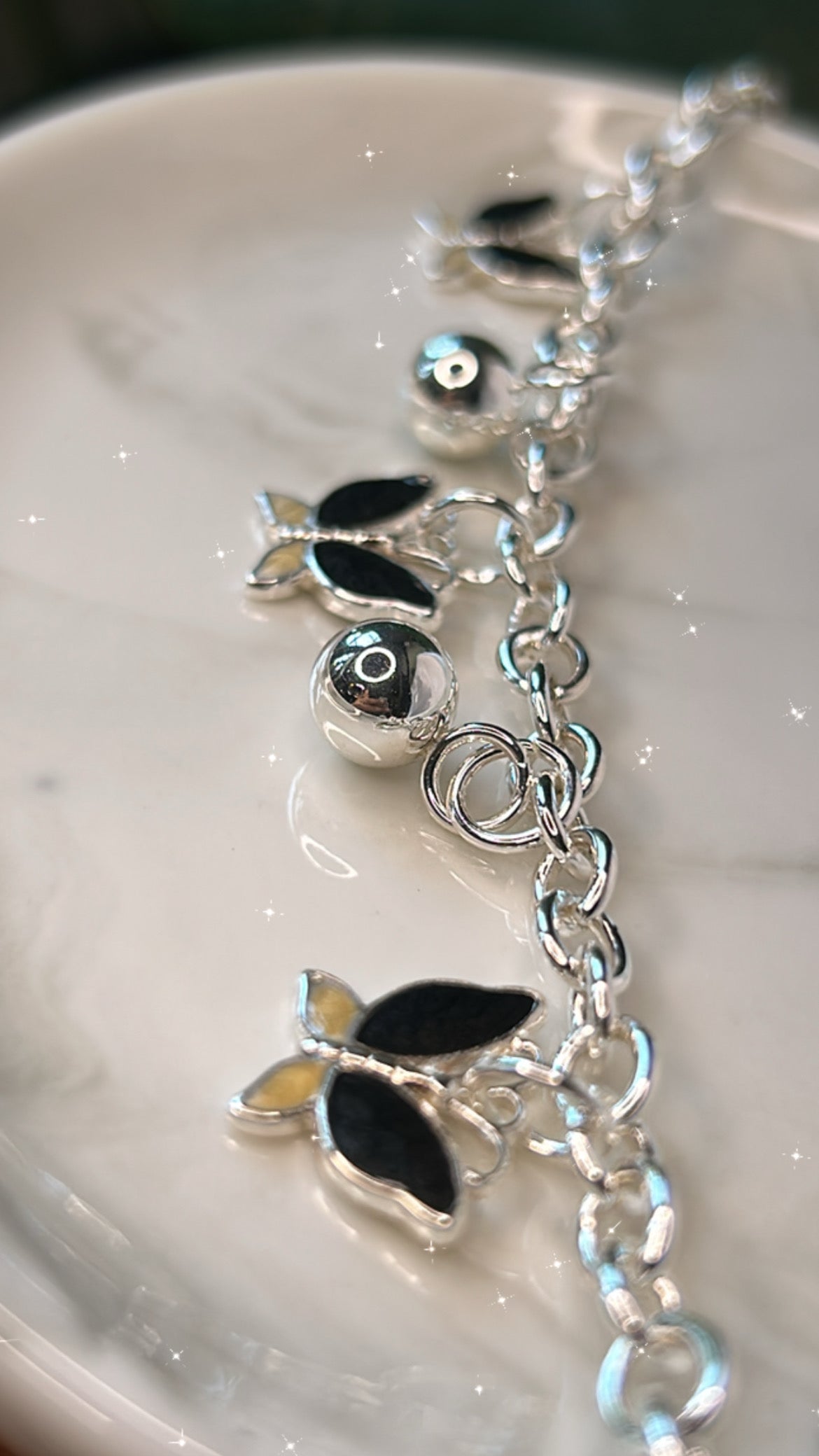 Pulsera dijes mariposa