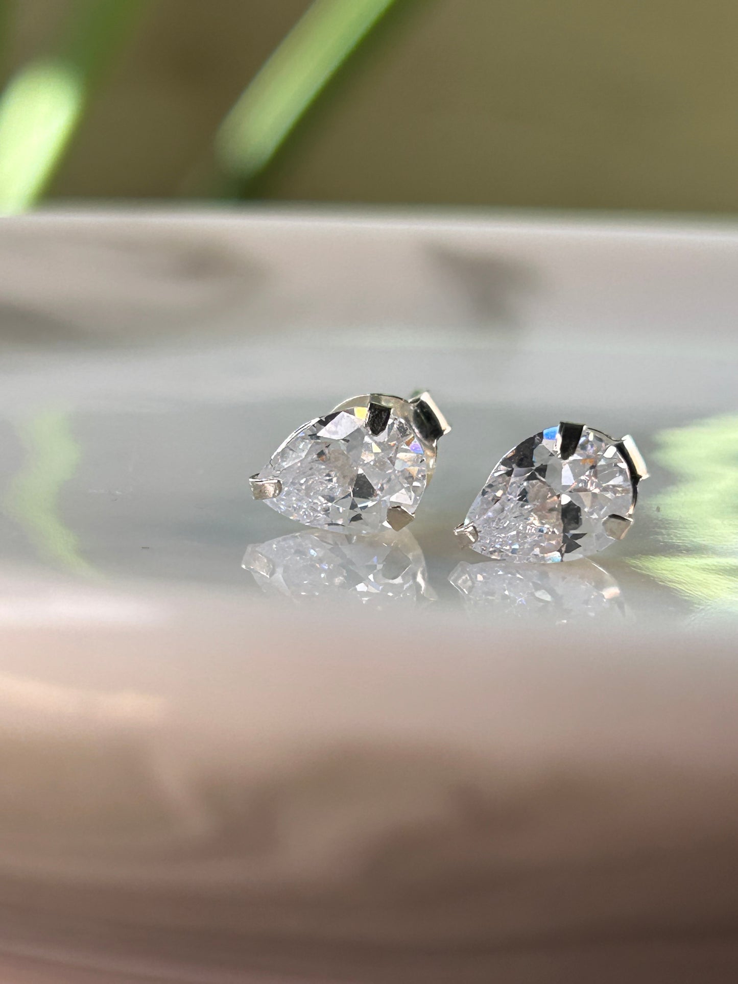Caravanas gota cristal