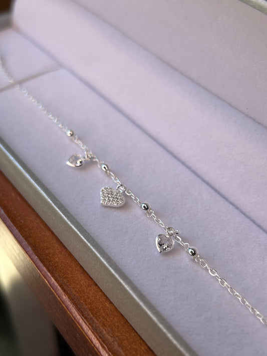 Pulsera 3 corazones