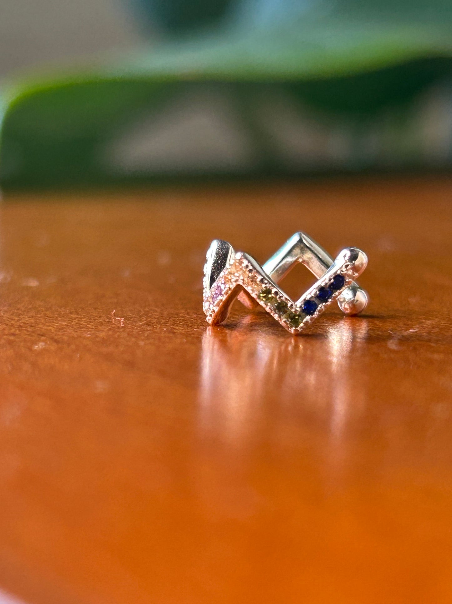 Ear cuff Zig zag colores