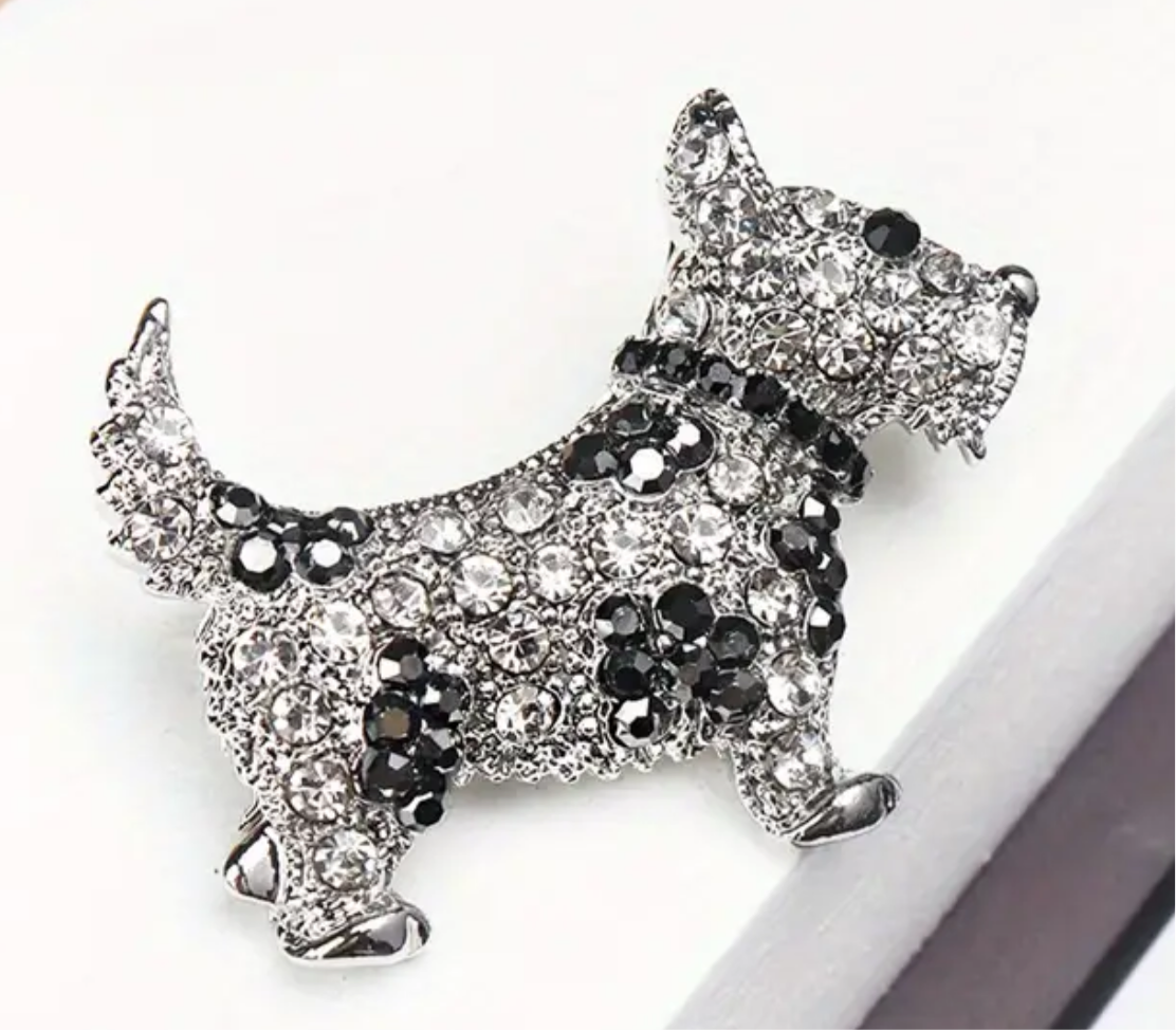 Prendedor Cachorro Cristal