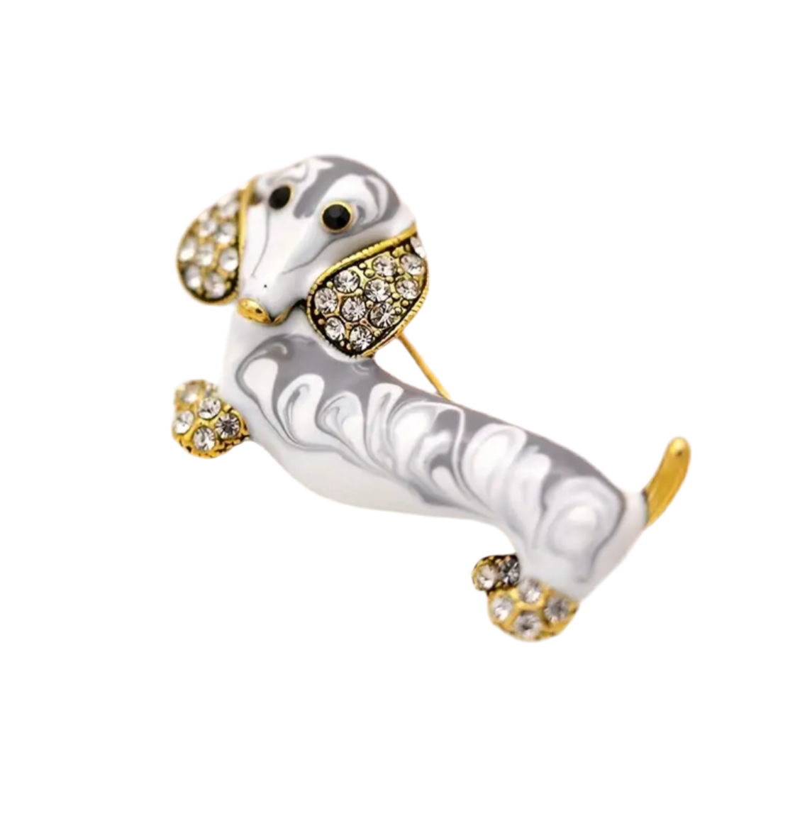 Prendedor salchicha nácar