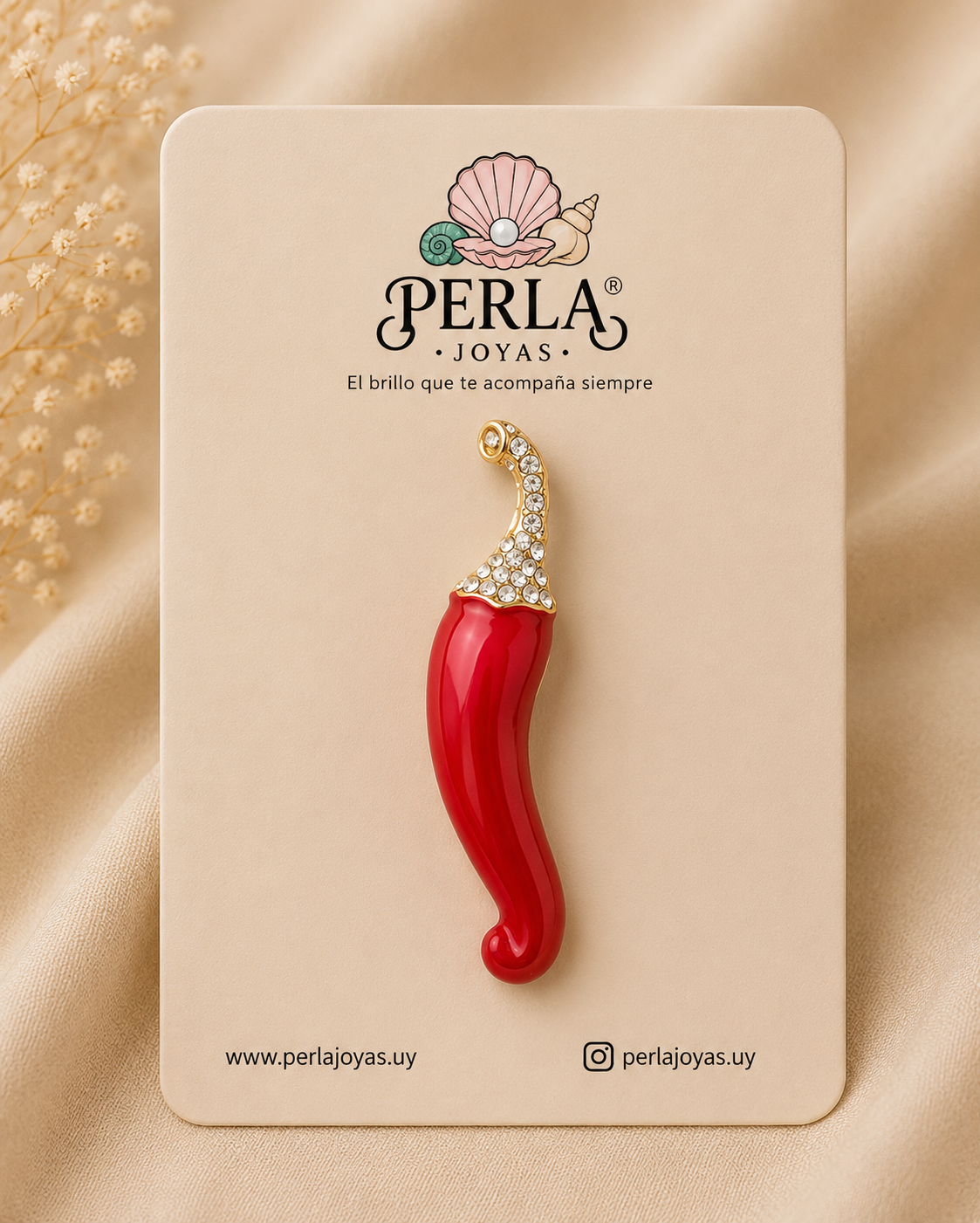 Prendedor Chili Strass