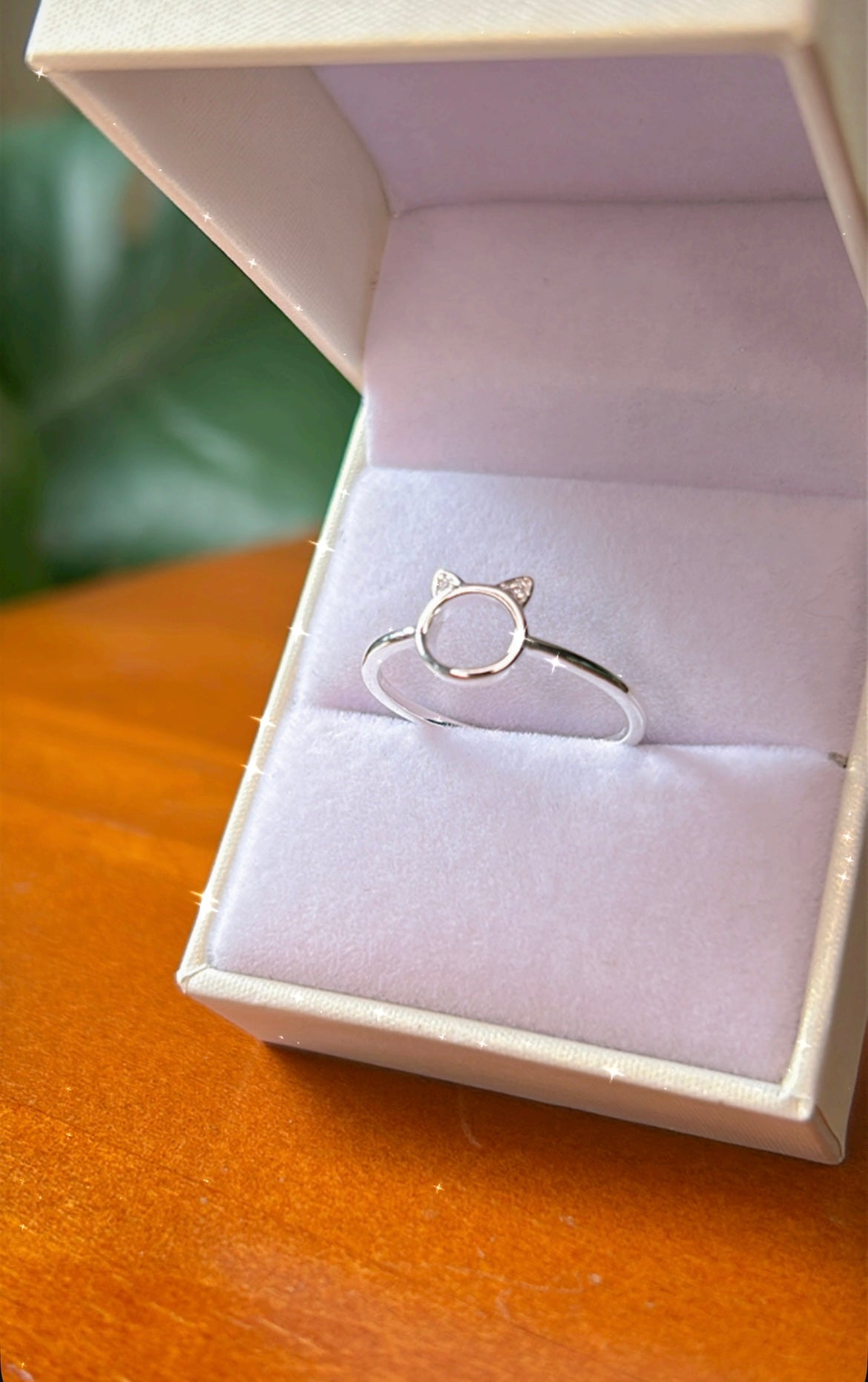 Anillo gatito con circonias