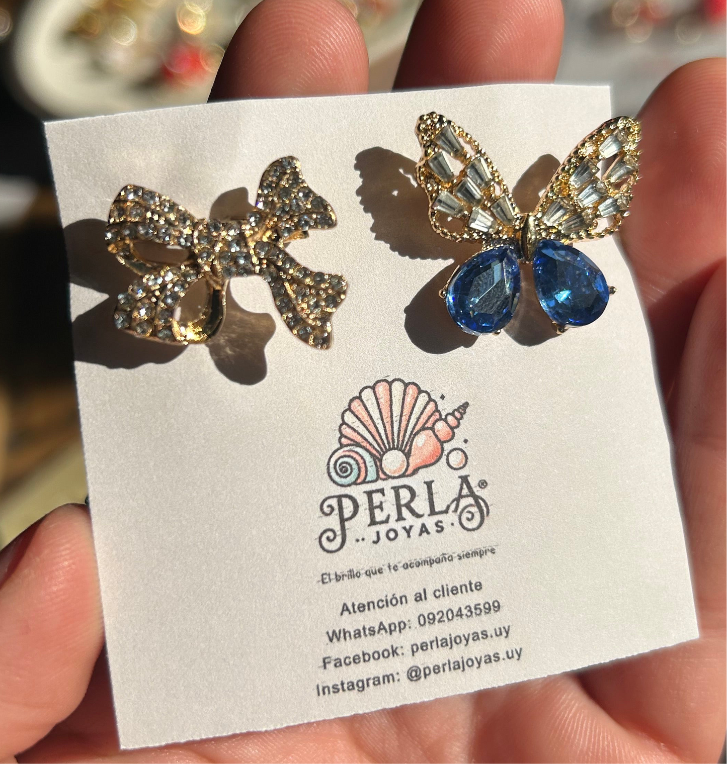 Prendedores dúo mariposa