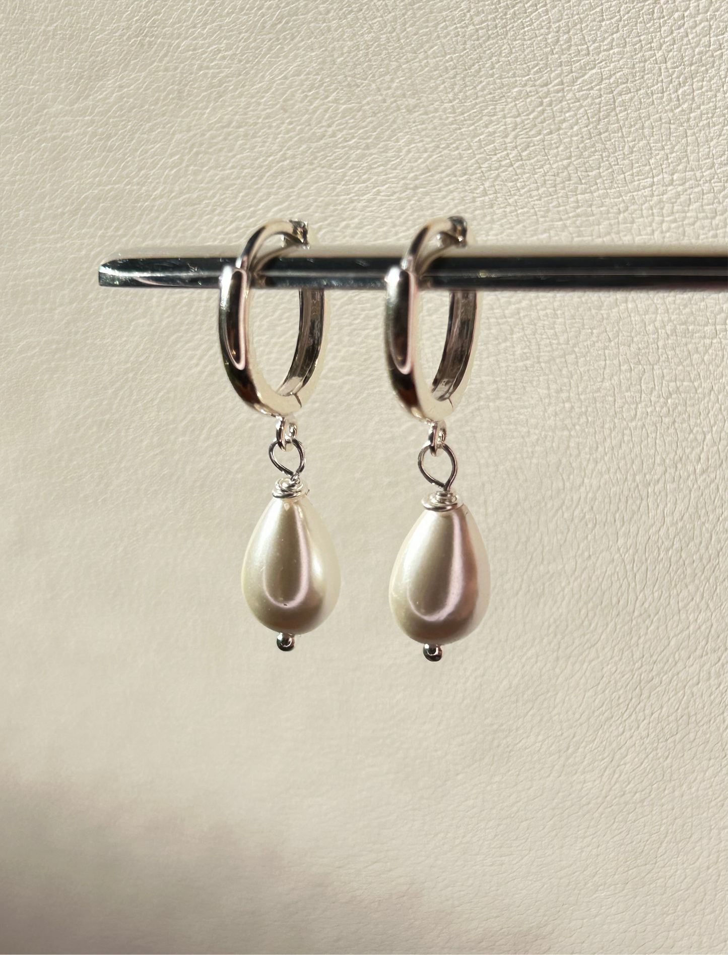 Aros perlita colgante