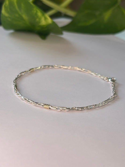 Pulsera Plata y Oro