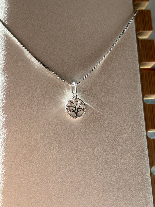 Dije árbol de la vida redondo