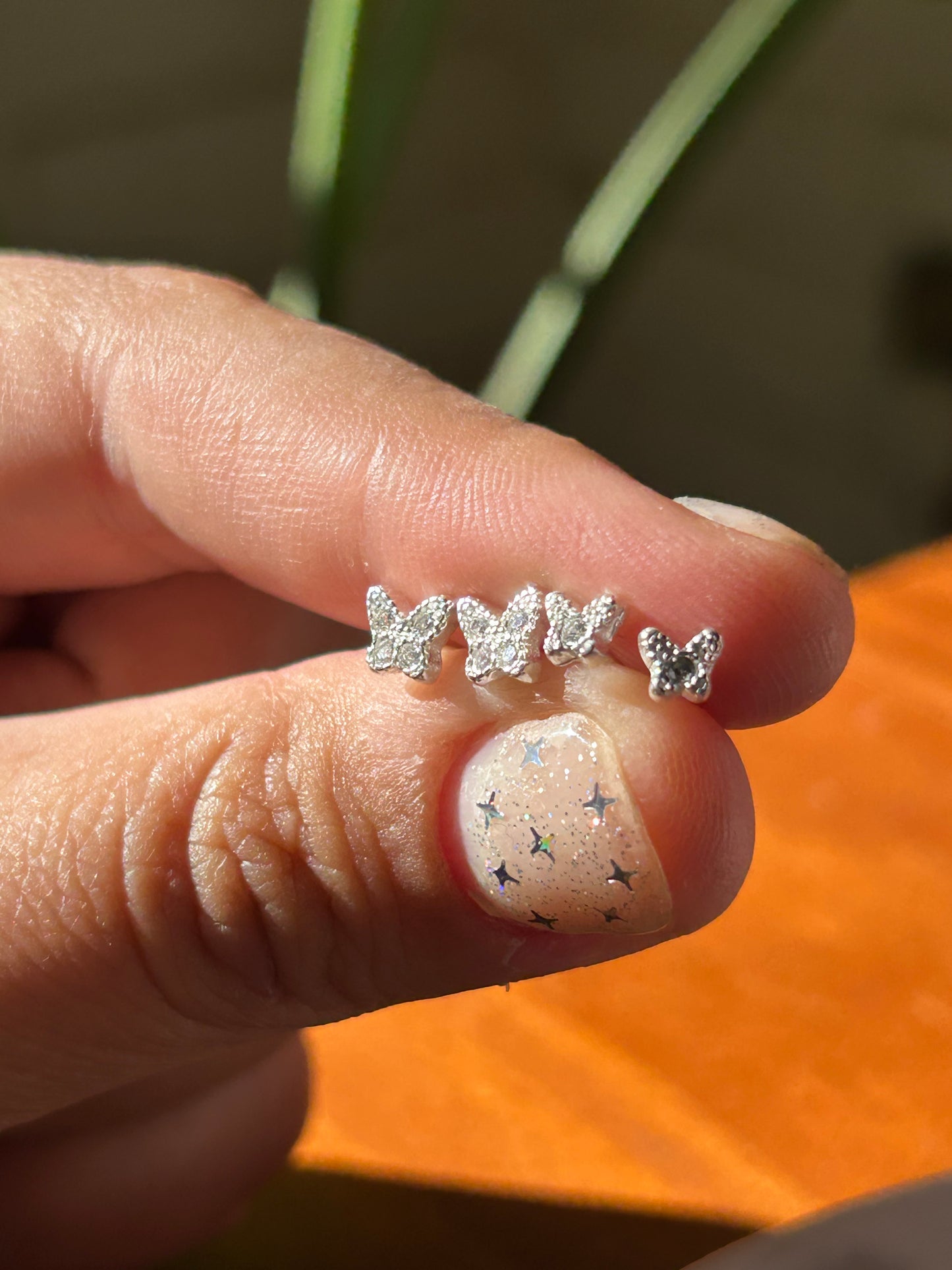 Caravanas mini mariposas