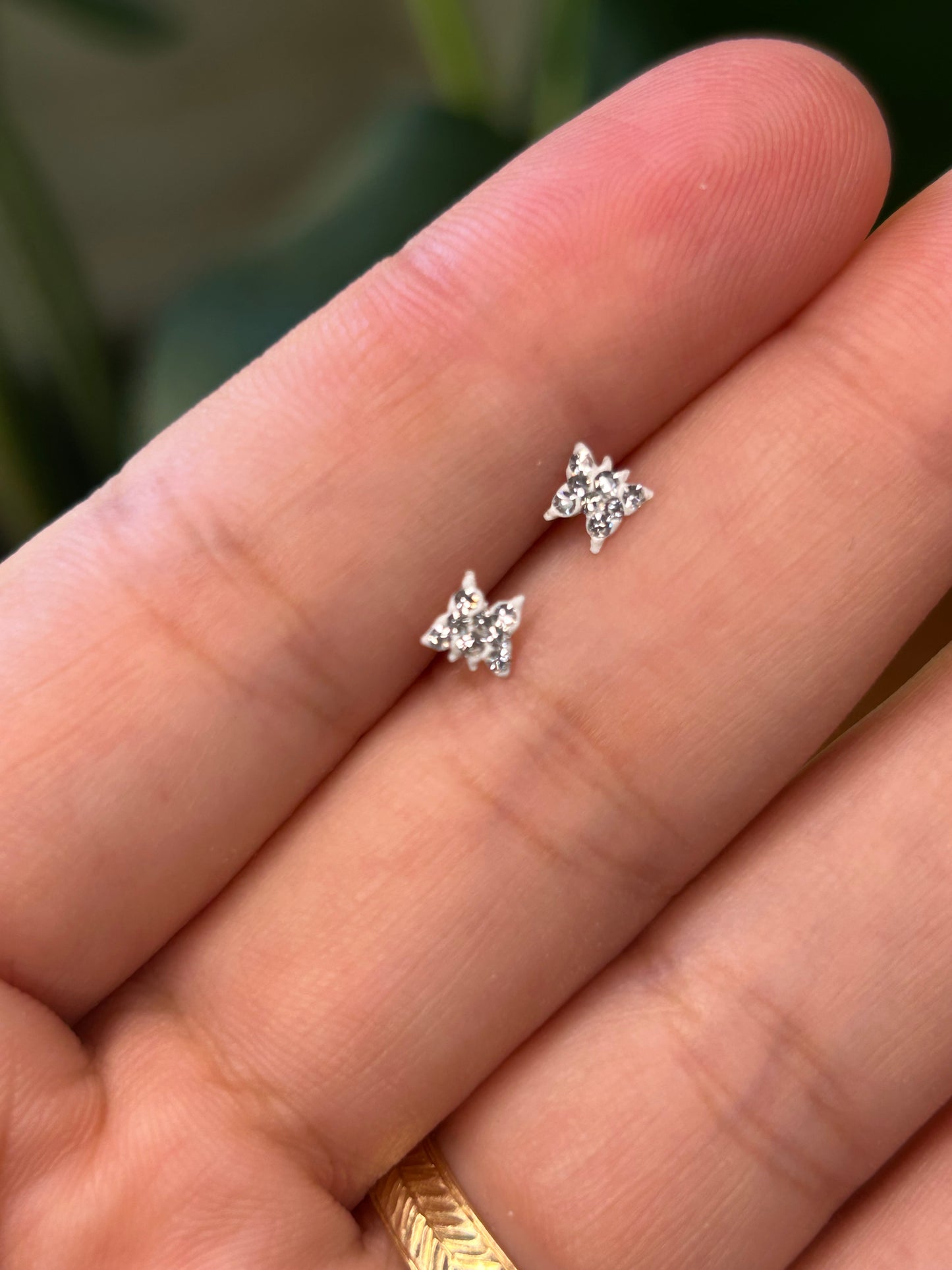 Caravanas mini mariposas