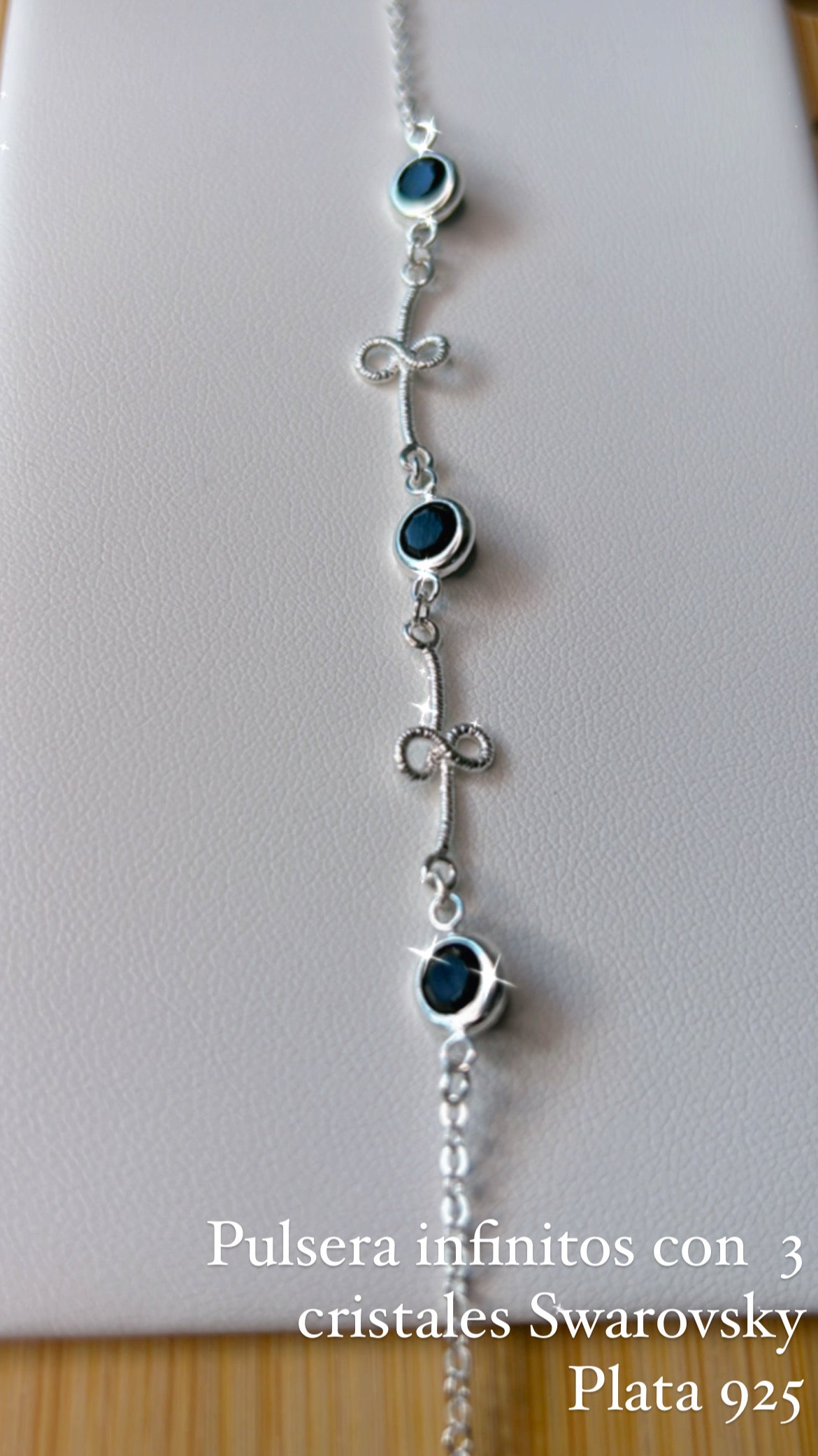 Pulsera infinito y cristales