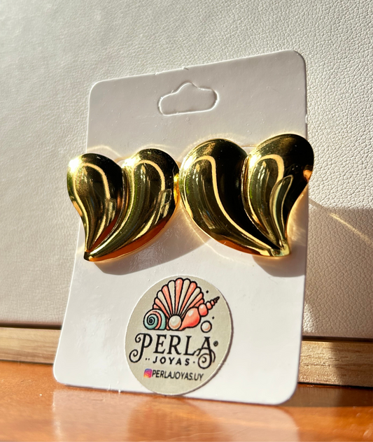 Caravanas Corazón doble