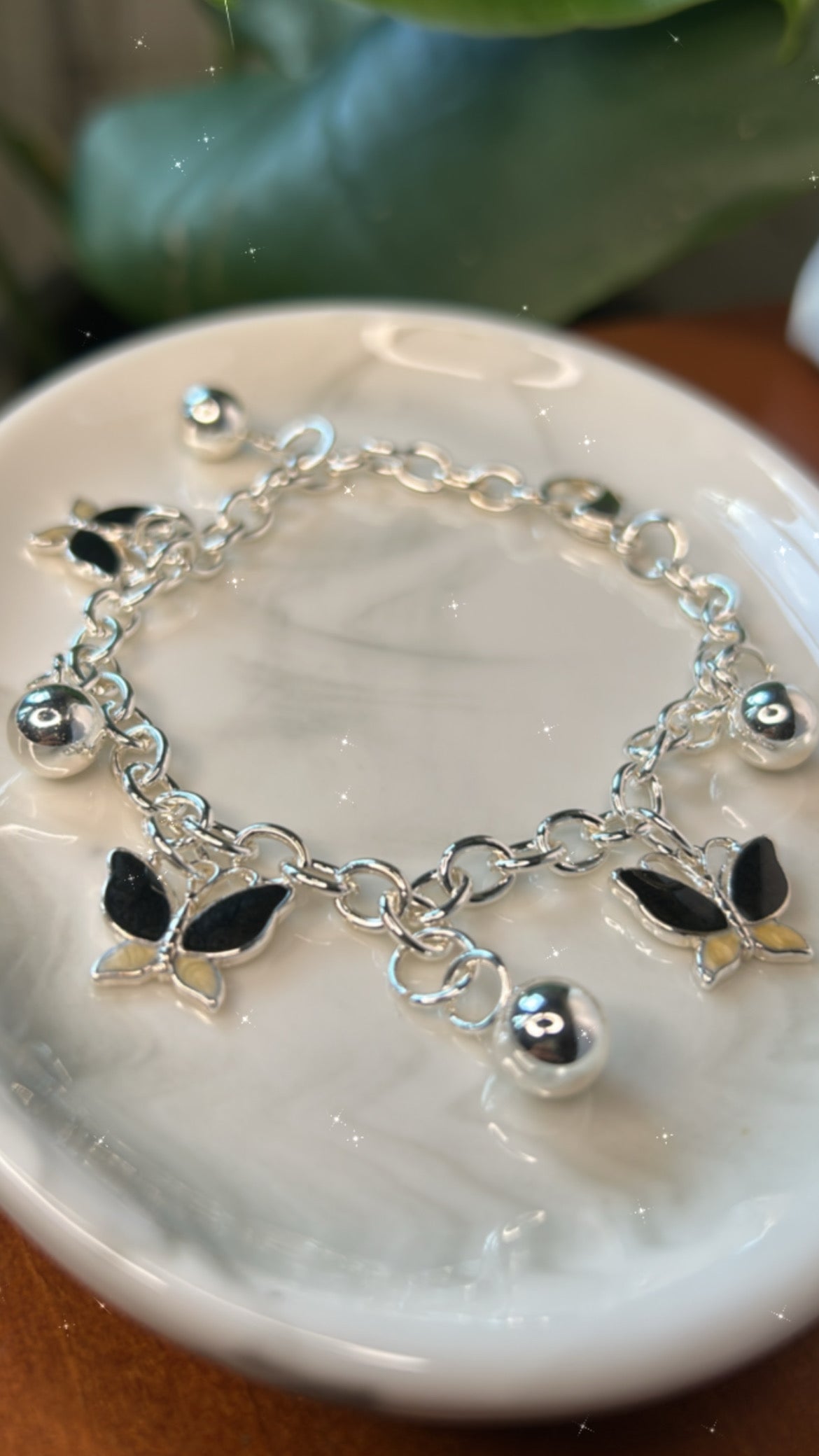 Pulsera dijes mariposa